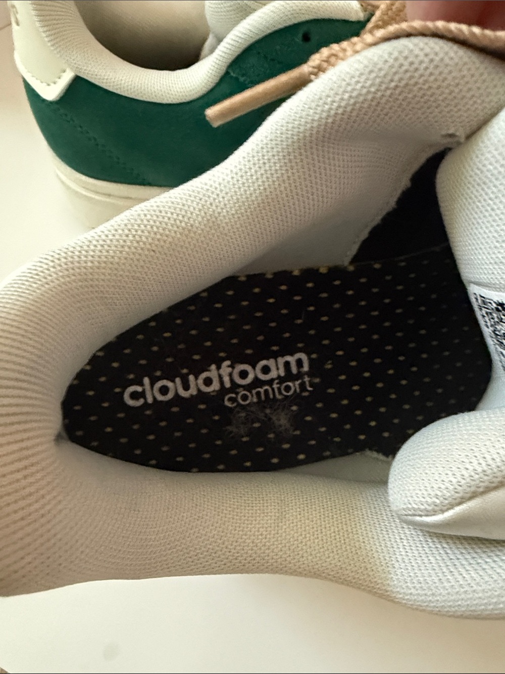 Adidas Grand Court Cloudfoam Comfort Sneakers Green White Size 8 - Picture 3 of 6